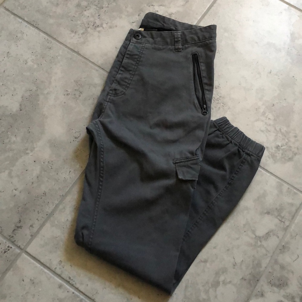 Grey Cargo Joggers